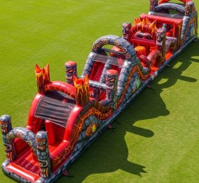 T7-4054 Volcano Theme Inflatable Obstacl...