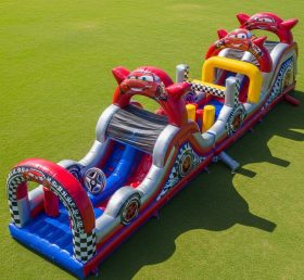 T7-4140 Cars Theme Inflatable Obstacle C...