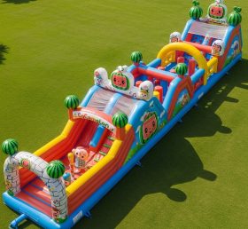 T7-4145 Cocomelon Theme Inflatable Obsta...