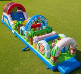 T7-4147 Cocomelon Theme Inflatable Obsta...