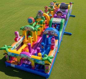 T7-4161 Dora Theme Inflatable Obstacle C...
