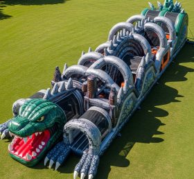 T7-4189 Godzilla Theme Inflatable Obstac...