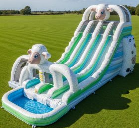T8-5427 Sheep Theme Inflatable Water Sli...