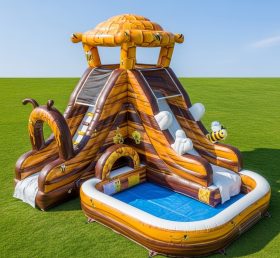 T8-5459 Bee Theme Inflatable Water Slide