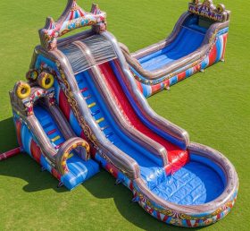 T8-5495 Circus Theme Inflatable Water Sl...