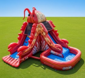 T8-5667 Lobster Theme Inflatable Water S...