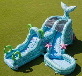 T8-5680 Mermaid Theme Inflatable Water S...