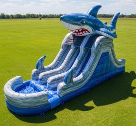 T8-5800 Shark Theme Inflatable Water Sli...