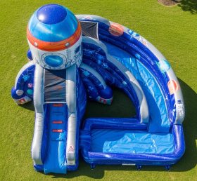 T8-5817 Space Theme Inflatable Water Sli...