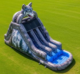 T8-5891 Wolf Theme Inflatable Water Slid...