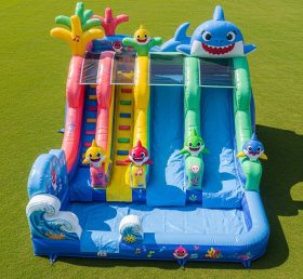 T8-7122 Baby Shark Theme Inflatable Wate...