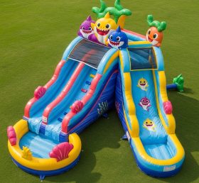 T8-7128 Baby Shark Theme Inflatable Wate...