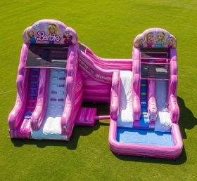T8-7137 Barbie Theme Inflatable Water Sl...