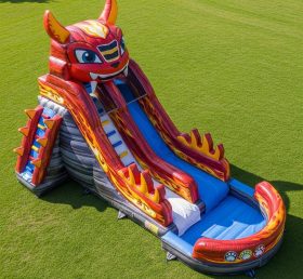 T8-7162 Blaze Monster Theme Inflatable W...