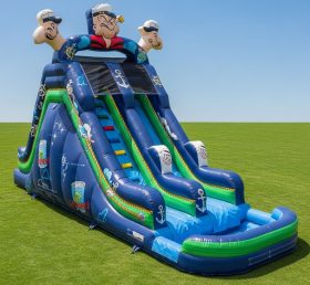 T8-7410 Popeye Theme Inflatable Water Sl...