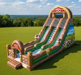 T8-7763 Farm Theme Inflatable Slide