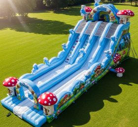 T8-8834 The Smurfs Inflatable Slide