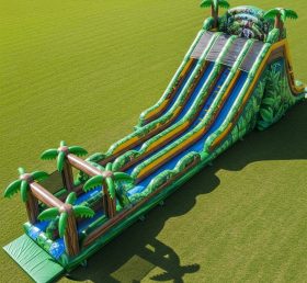 T8-8964 Jungle Theme Inflatable Dry Slid...