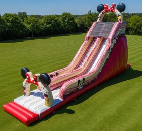 T8-9075 Mickey & Minnie Inflatable Slide