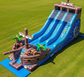 T8-9178 Pirates Theme Inflatable Slide