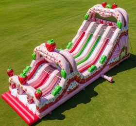 T8-9185 Strawberry Theme Inflatable Slid...