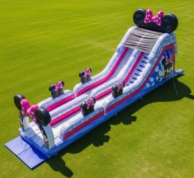 T8-9186 Mickey & Minnie Inflatable Slide