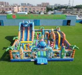 GF3-473 Parc Gonflable Thème Lilo & Stitch
