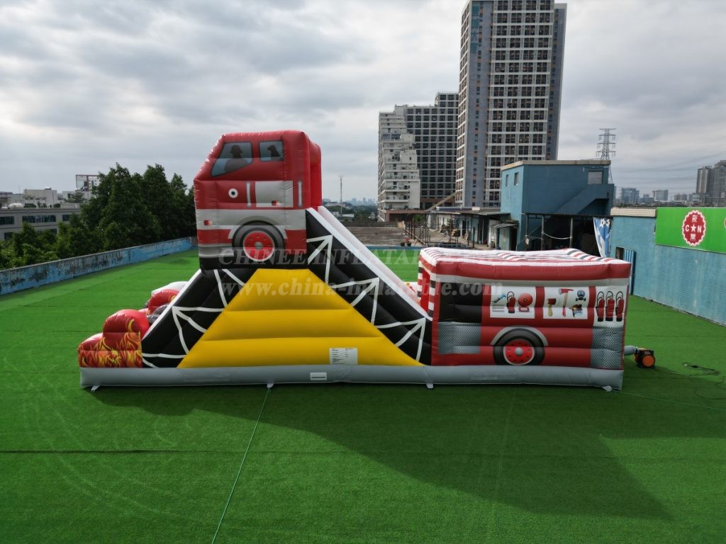 T2-8120 Fire Truck Inflatable Playground