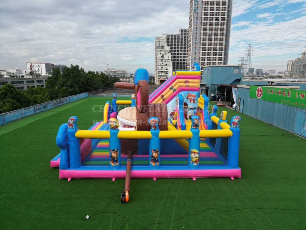 T6-1159A Paw Patrol Theme Inflatable Park