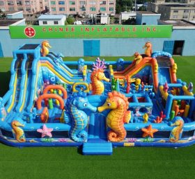 GF3-561 Seahorse Theme Inflatable Park