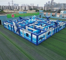 MAZE1-176 Whale Theme Inflatable Maze