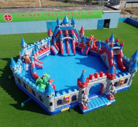 Pool3-796 Castle Kingdom Theme Pool Wate...