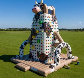 T11-4548 Cow Theme Inflatable Climbing W...