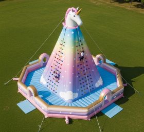 T11-4718 Unicorn Theme Inflatable Climbi...