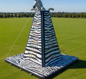 T11-4735 Zebra Theme Inflatable Climbing...