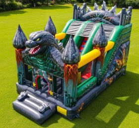 T5-2315 Godzilla Theme Inflatable Castle...