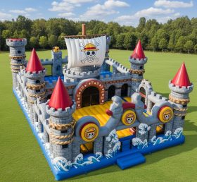 T5-2393 One Piece Theme Inflatable Castl...