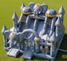 T5-2917 Elephant Theme Inflatable Castle...