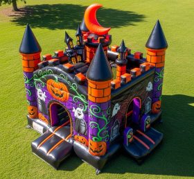 T5-2956 Halloween Theme Inflatable Castl...