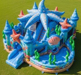 T5-3079 Starfish Theme Inflatable Castle...
