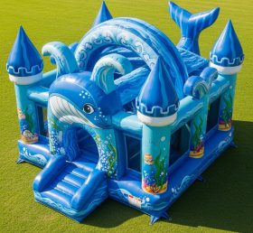 T5-3123 Whale Theme Inflatable Castles