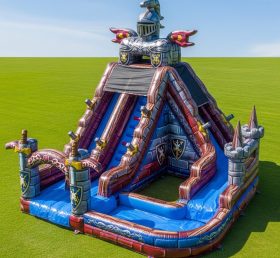 T8-9288 Knight Theme Inflatable Water Sl...