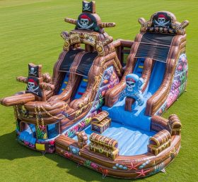 T8-9332 Pirates Theme Inflatable Water S...