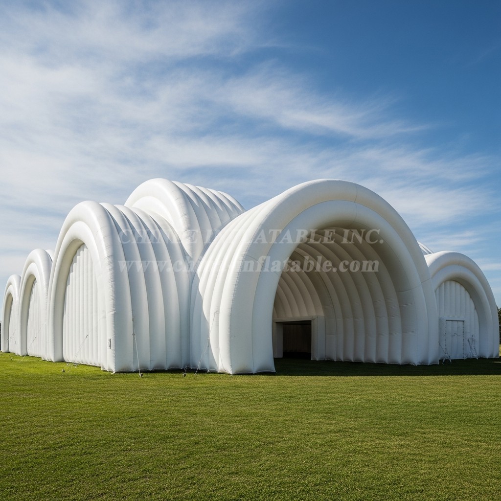 Tent1-6104 White Arch Dome Inflatable Tent
