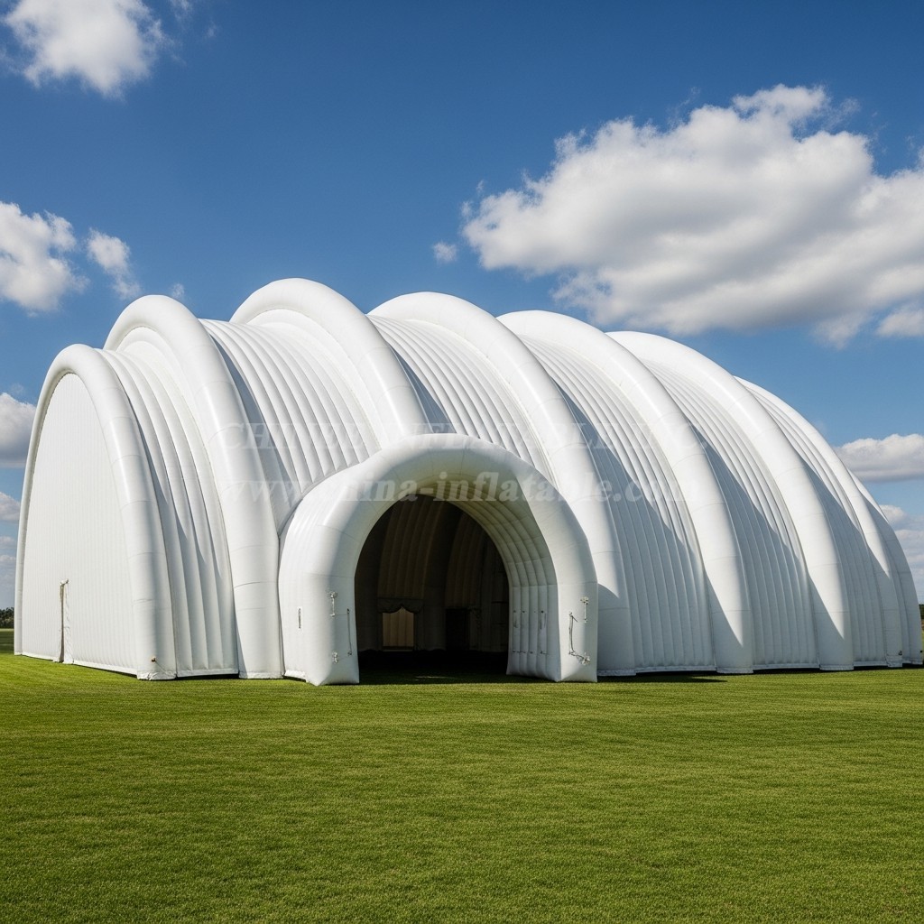 Tent1-6177 White Arch Dome Inflatable Tent