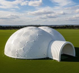 Tent1-6237 Swirl Pattern Inflatable Dome
