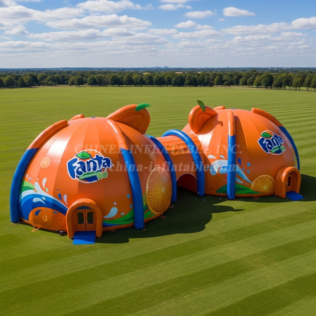 Tent1-6349 Fanta Orange Theme Dome