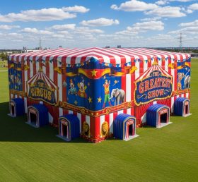 Tent1-6389 Circus Striped Inflatable Ten...