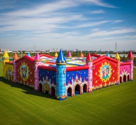 Tent1-6397 Disney Castle Colorful Inflat...