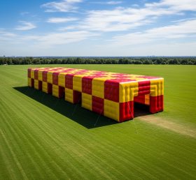 Tent1-6527 Red Yellow Inflatable Rectang...